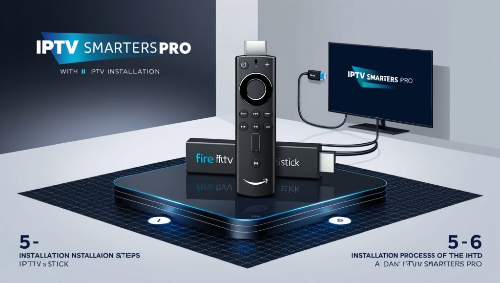 A step-by-step visual guide showing the installation process of IPTV Smarters Pro on a Firestick.
iptv box models