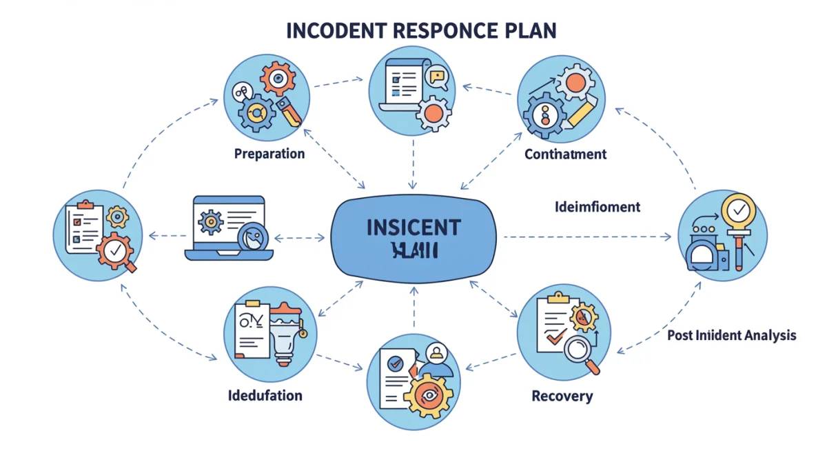 Six essential steps of an effective incident response plan.