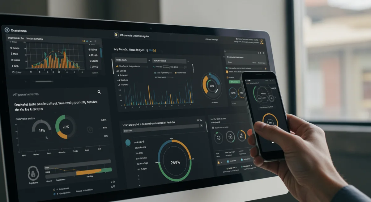 AI cybersecurity dashboard with real-time threat analytics