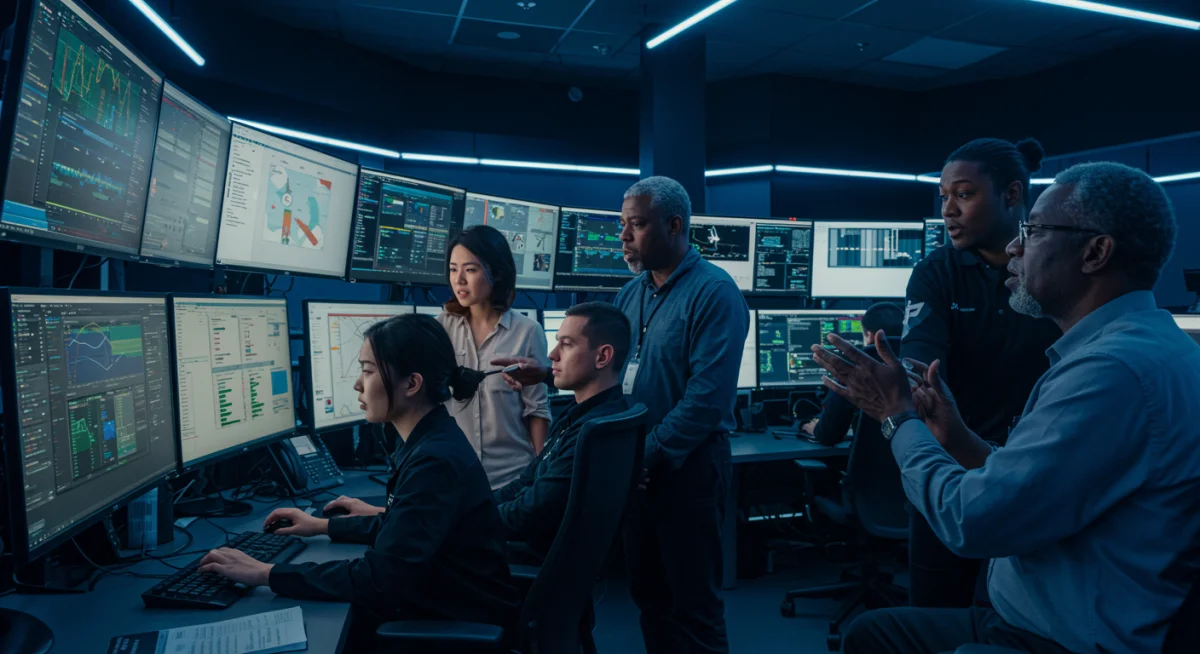 Cybersecurity team collaborating on CISA directive compliance