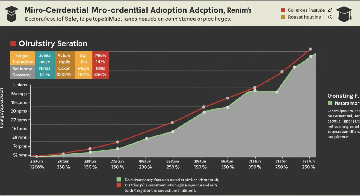 Infographic illustrating the increasing adoption of micro-credentials in the US workforce.