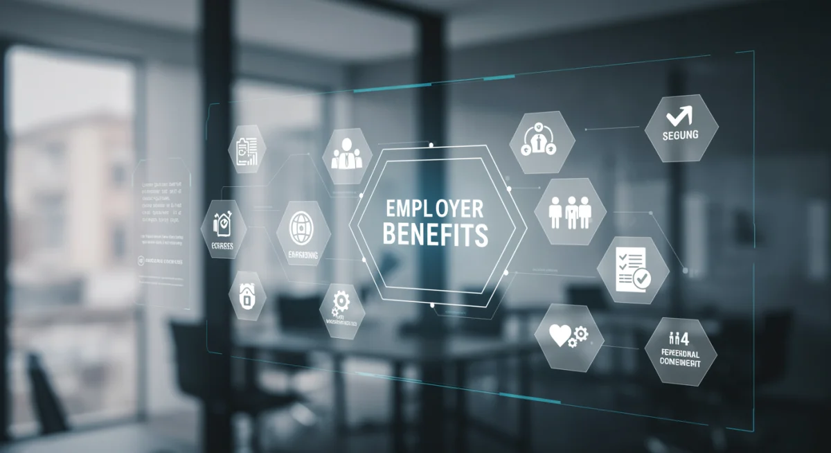 Digital platform showcasing personalized employee benefits options for a modern workforce.