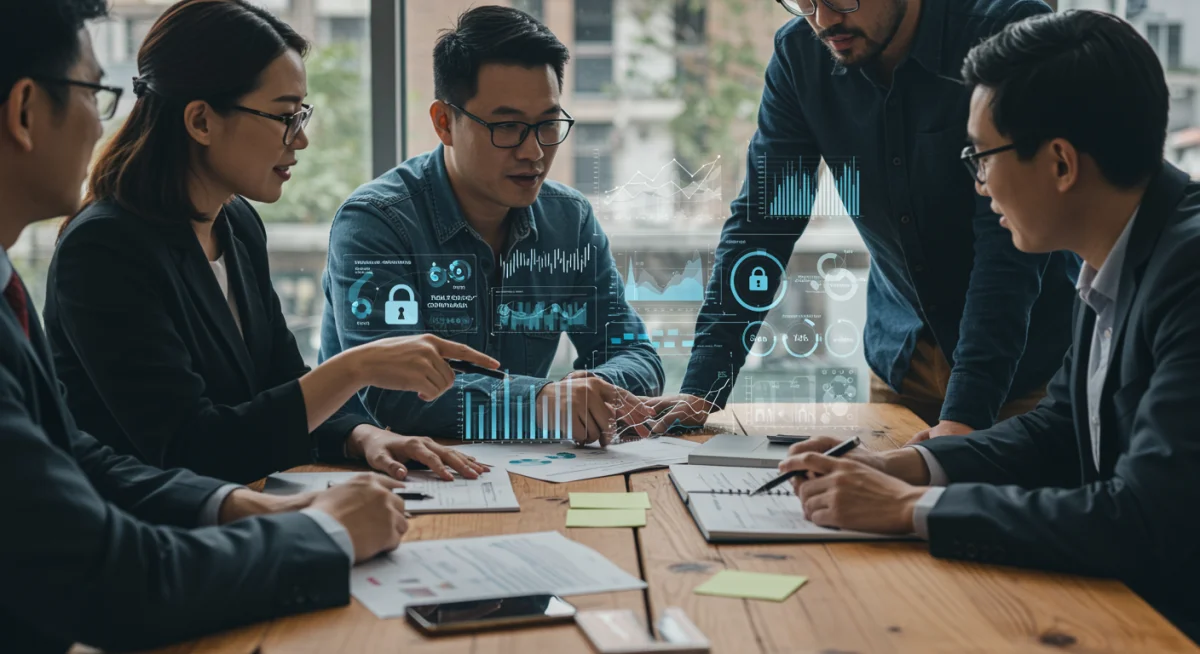 Team collaborating on privacy compliance dashboard