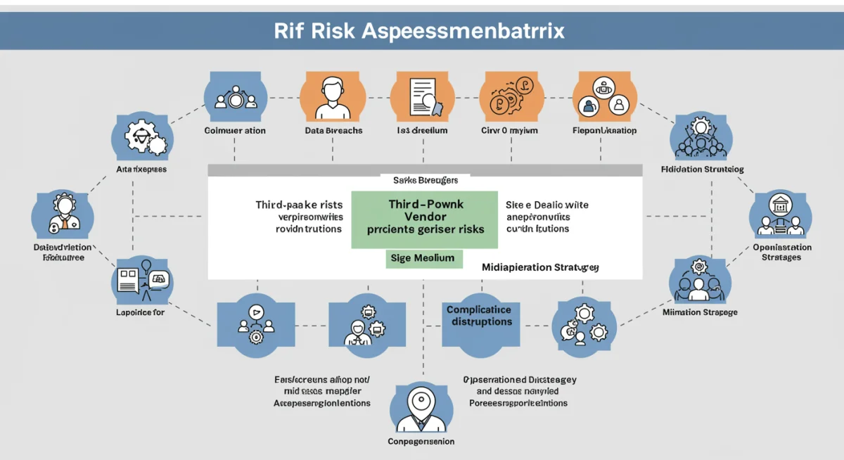 Third-party vendor risk assessment matrix with mitigation strategies