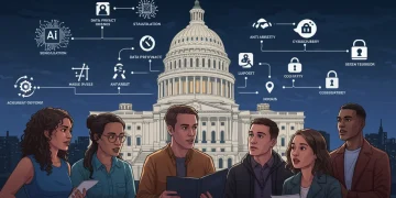 Startup founders navigating complex US tech policy roadmap 2025