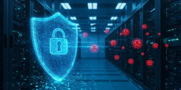 Digital shield protecting network from ransomware attacks