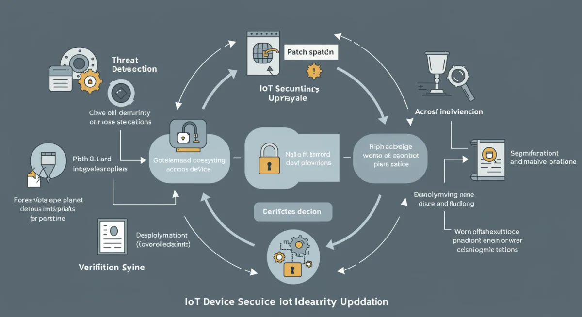 IoT device security update lifecycle diagram