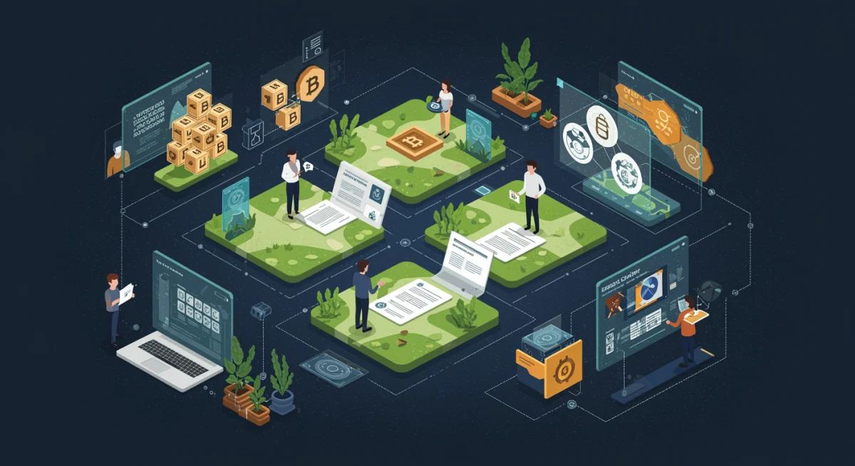 Digital avatars engaging in a virtual real estate transaction in the metaverse